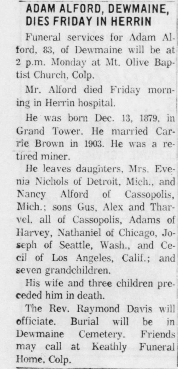 Clipping from Southern Illinoisan